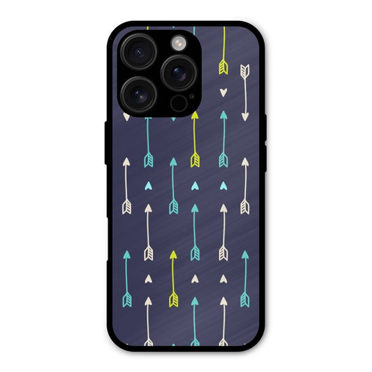 Boho Arrow Pattern Shockproof Hybrid Protection (Metal + TPU) Back Case Cover