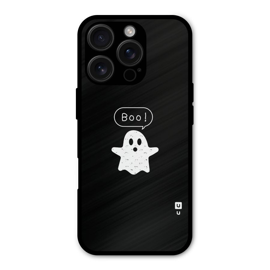 Boo Cute Ghost Shockproof Hybrid Protection (Metal + TPU) Back Case Cover