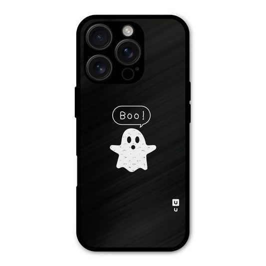 Boo Cute Ghost Shockproof Hybrid Protection (Metal + TPU) Back Case Cover