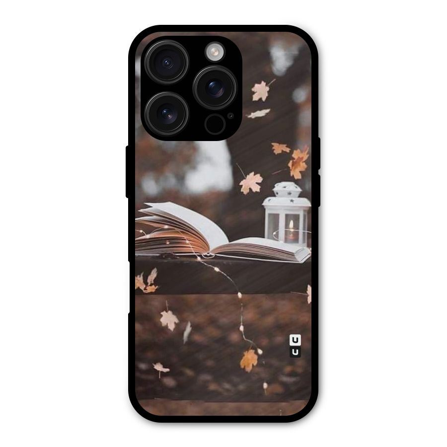 Book and Fall Leaves Shockproof Hybrid Protection (Metal + TPU) Back Case Cover