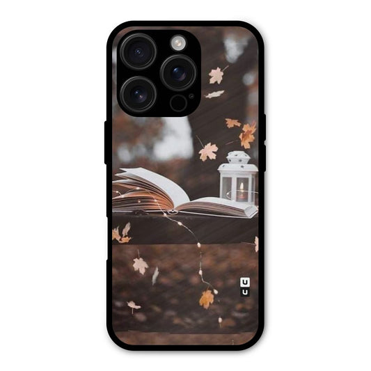 Book and Fall Leaves Shockproof Hybrid Protection (Metal + TPU) Back Case Cover