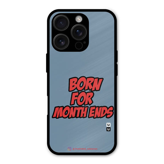Born for Month Ends SteelBlue Shockproof Hybrid Protection (Metal + TPU) Back Case Cover