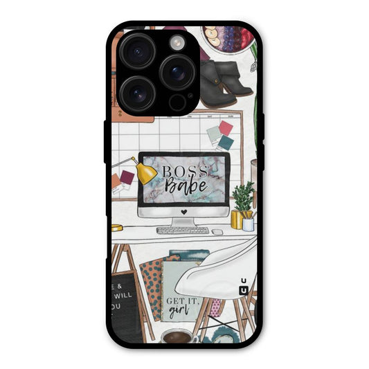 Boss Babe Shockproof Hybrid Protection (Metal + TPU) Back Case Cover