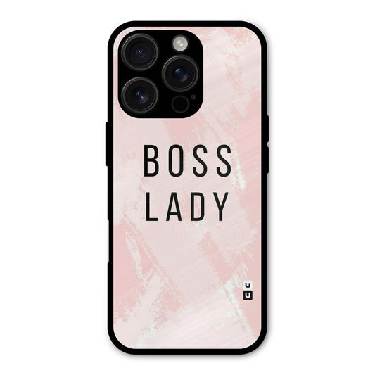 Boss Lady Pink Shockproof Hybrid Protection (Metal + TPU) Back Case Cover