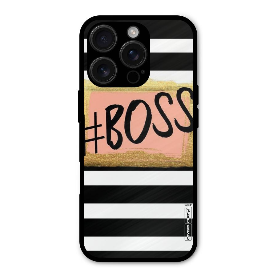 Boss Stripes Shockproof Hybrid Protection (Metal + TPU) Back Case Cover