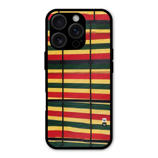 Bright Colors Lines Shockproof Hybrid Protection (Metal + TPU) Back Case Cover