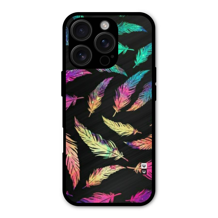 Bright Feathers Shockproof Hybrid Protection (Metal + TPU) Back Case Cover