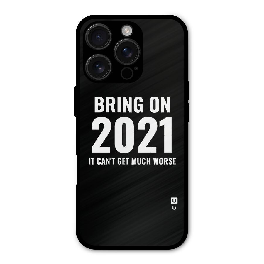 Bring On 2021 Shockproof Hybrid Protection (Metal + TPU) Back Case Cover