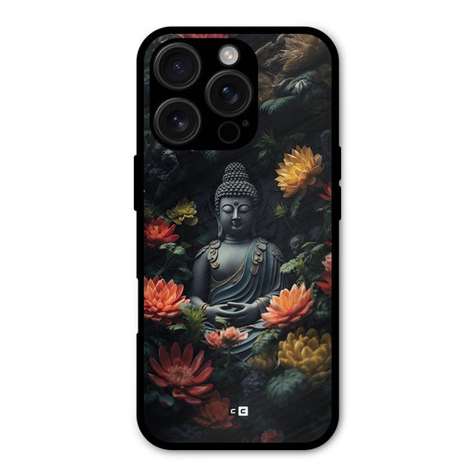 Buddha With Flower Shockproof Hybrid Protection (Metal + TPU) Back Case Cover