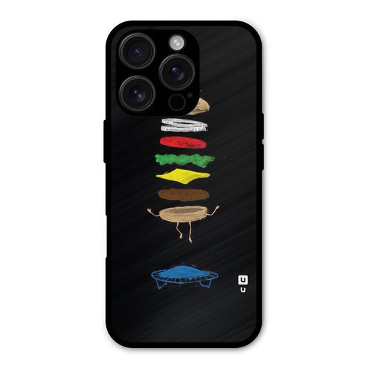 Burger Jump Shockproof Hybrid Protection (Metal + TPU) Back Case Cover