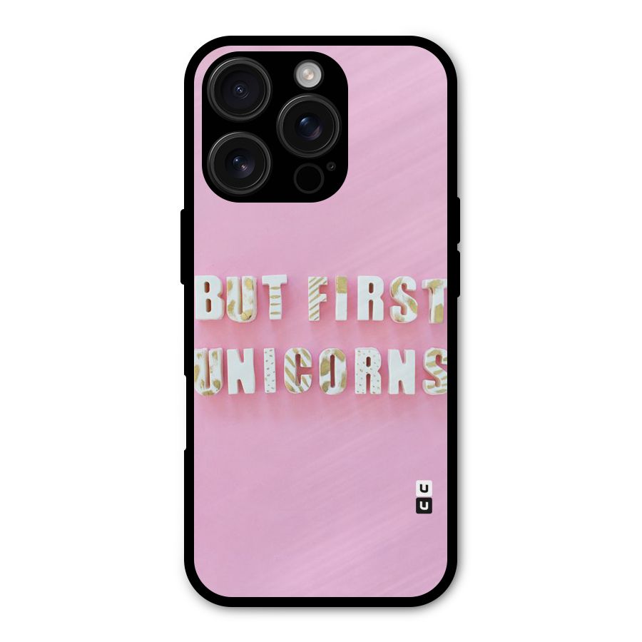 But First Unicorns Shockproof Hybrid Protection (Metal + TPU) Back Case Cover