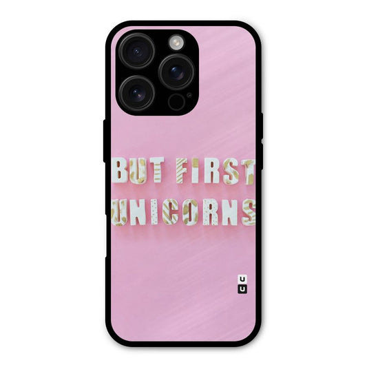 But First Unicorns Shockproof Hybrid Protection (Metal + TPU) Back Case Cover
