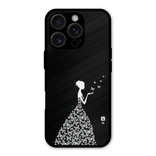 Butterfly Dress Shockproof Hybrid Protection (Metal + TPU) Back Case Cover