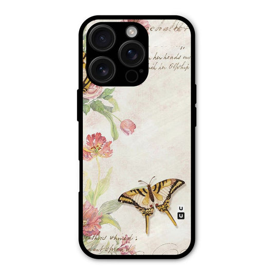 Butterfly Floral Shockproof Hybrid Protection (Metal + TPU) Back Case Cover