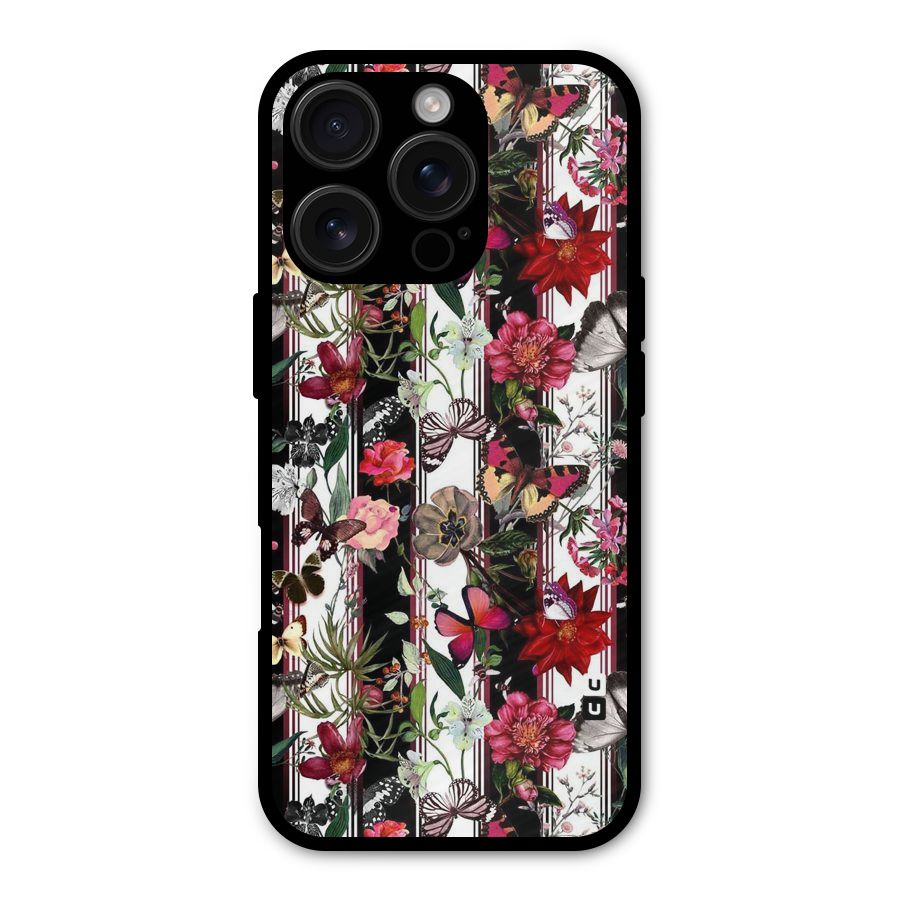 Butterfly Flowers Shockproof Hybrid Protection (Metal + TPU) Back Case Cover