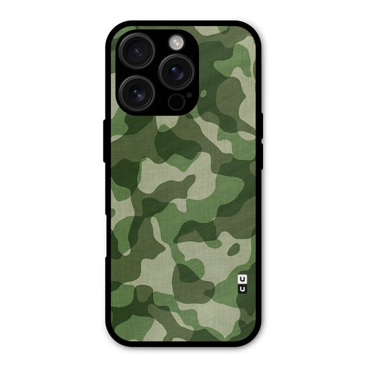 Camouflage Pattern Art Shockproof Hybrid Protection (Metal + TPU) Back Case Cover