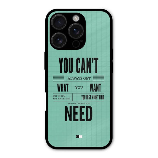 Cant Always Get Shockproof Hybrid Protection (Metal + TPU) Back Case Cover
