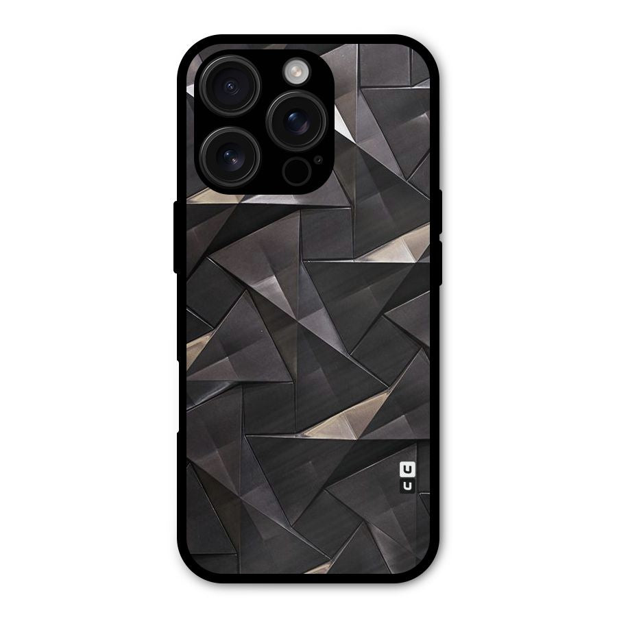 Carved Triangles Shockproof Hybrid Protection (Metal + TPU) Back Case Cover