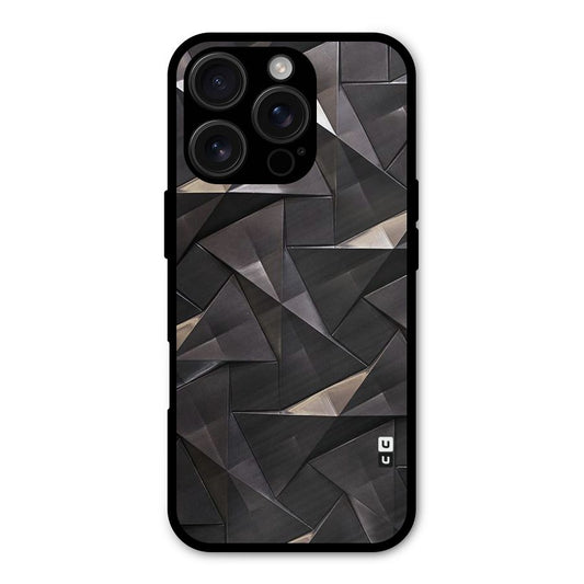 Carved Triangles Shockproof Hybrid Protection (Metal + TPU) Back Case Cover