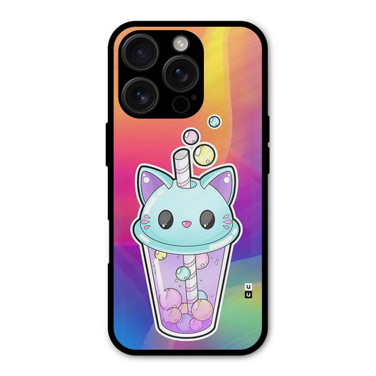 Cat Drink Shockproof Hybrid Protection (Metal + TPU) Back Case Cover