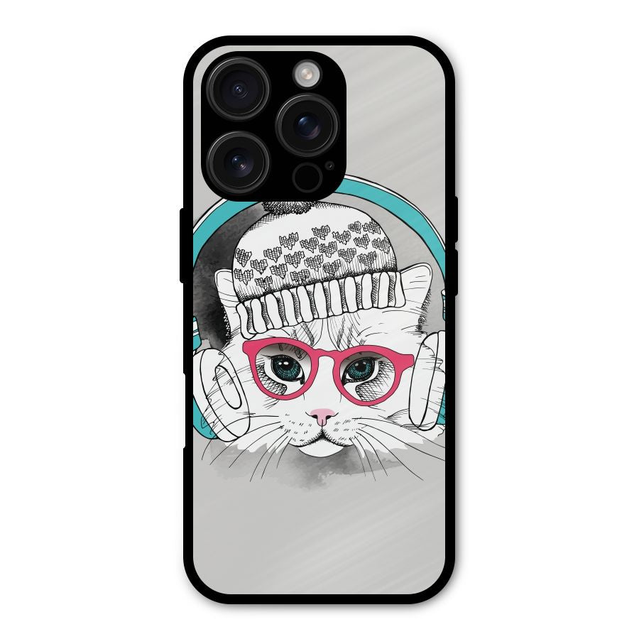 Cat Headphones Shockproof Hybrid Protection (Metal + TPU) Back Case Cover