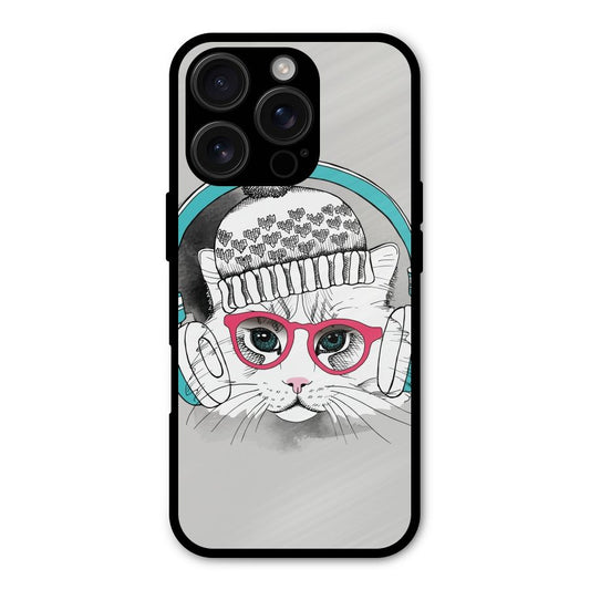 Cat Headphones Shockproof Hybrid Protection (Metal + TPU) Back Case Cover