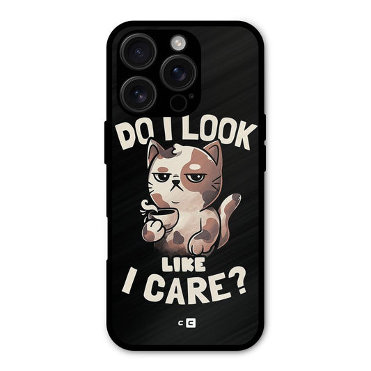 Cat Look Like Care Shockproof Hybrid Protection (Metal + TPU) Back Case Cover