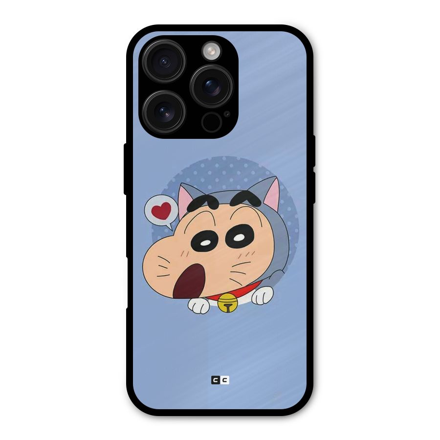 Cat Shinchan Shockproof Hybrid Protection (Metal + TPU) Back Case Cover