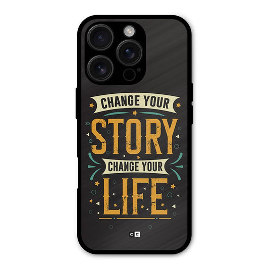 Change Your Life Shockproof Hybrid Protection (Metal + TPU) Back Case Cover