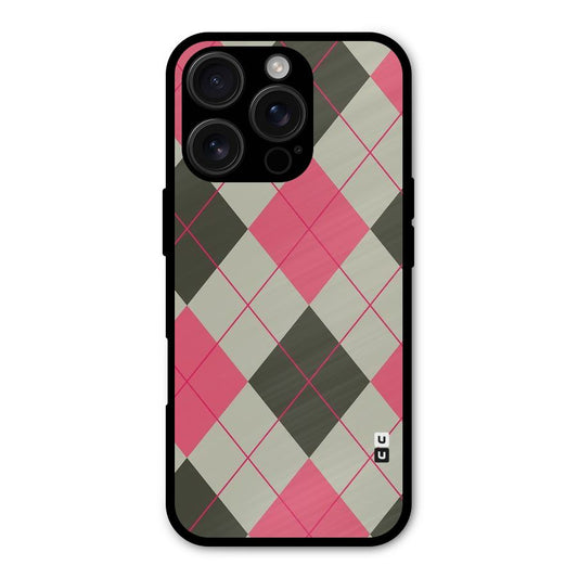 Check And Lines Shockproof Hybrid Protection (Metal + TPU) Back Case Cover