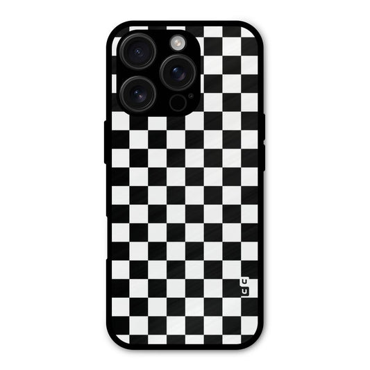 Checkerboard Shockproof Hybrid Protection (Metal + TPU) Back Case Cover