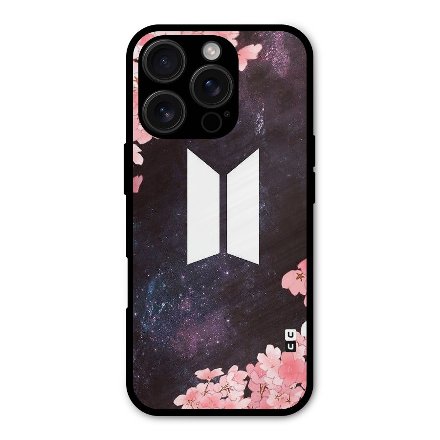Cherry Blossom Pause Design Shockproof Hybrid Protection (Metal + TPU) Back Case Cover