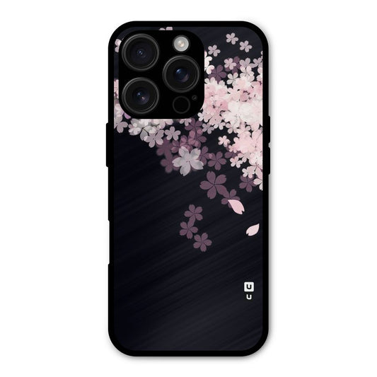 Cherry Flowers Pink Shockproof Hybrid Protection (Metal + TPU) Back Case Cover