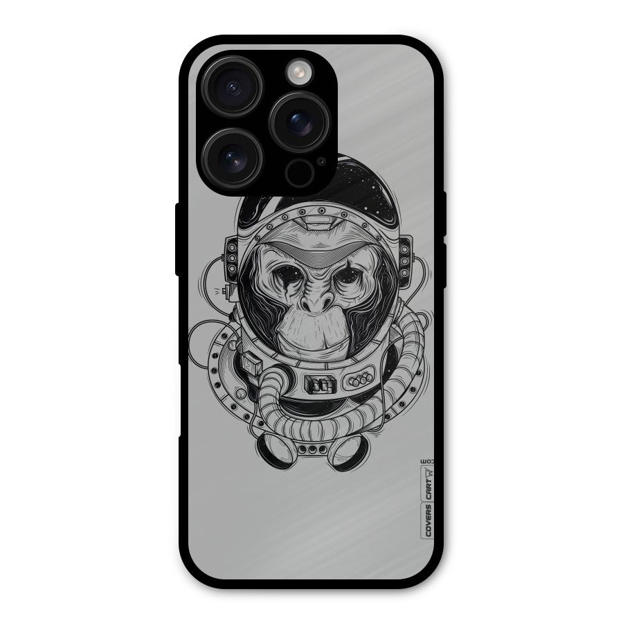 Chimpanzee Astronaut Shockproof Hybrid Protection (Metal + TPU) Back Case Cover