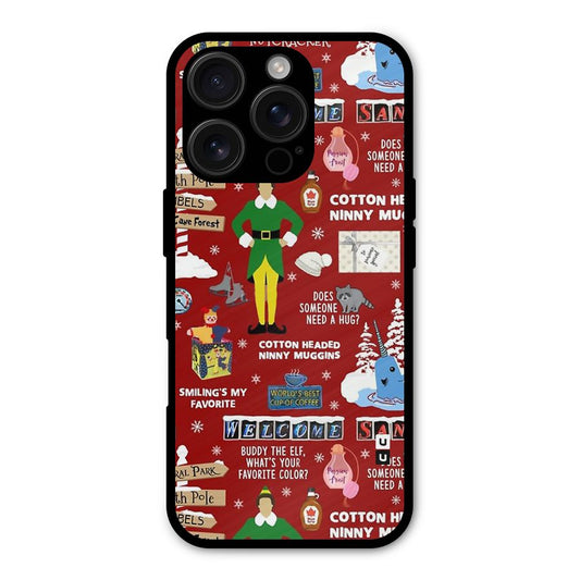 Christmas Doodles Shockproof Hybrid Protection (Metal + TPU) Back Case Cover
