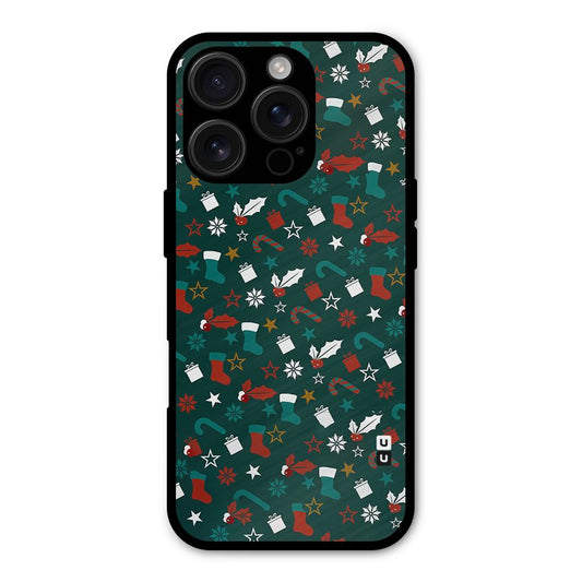 Christmas Pattern Design Shockproof Hybrid Protection (Metal + TPU) Back Case Cover