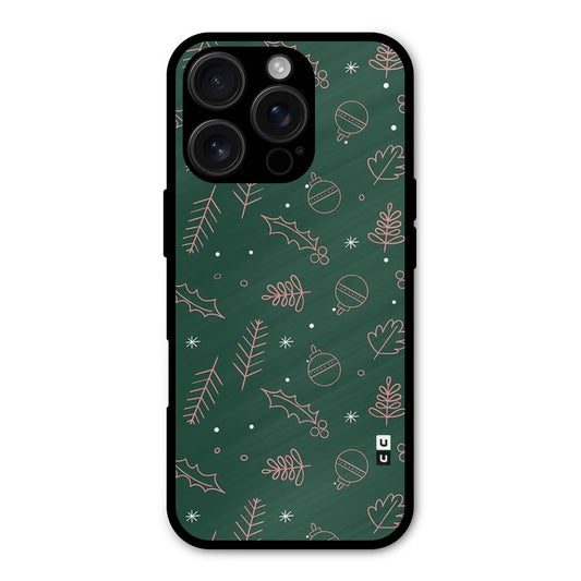 Christmas Season Leaves Shockproof Hybrid Protection (Metal + TPU) Back Case Cover