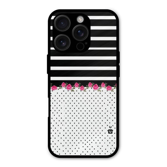 Classic Polka Stripes Shockproof Hybrid Protection (Metal + TPU) Back Case Cover