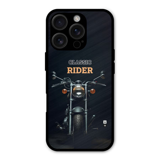 Classic RIder Shockproof Hybrid Protection (Metal + TPU) Back Case Cover