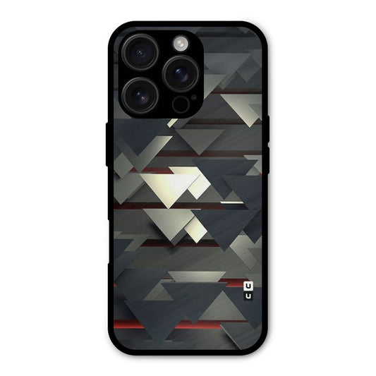Classic Triangles Design Shockproof Hybrid Protection (Metal + TPU) Back Case Cover