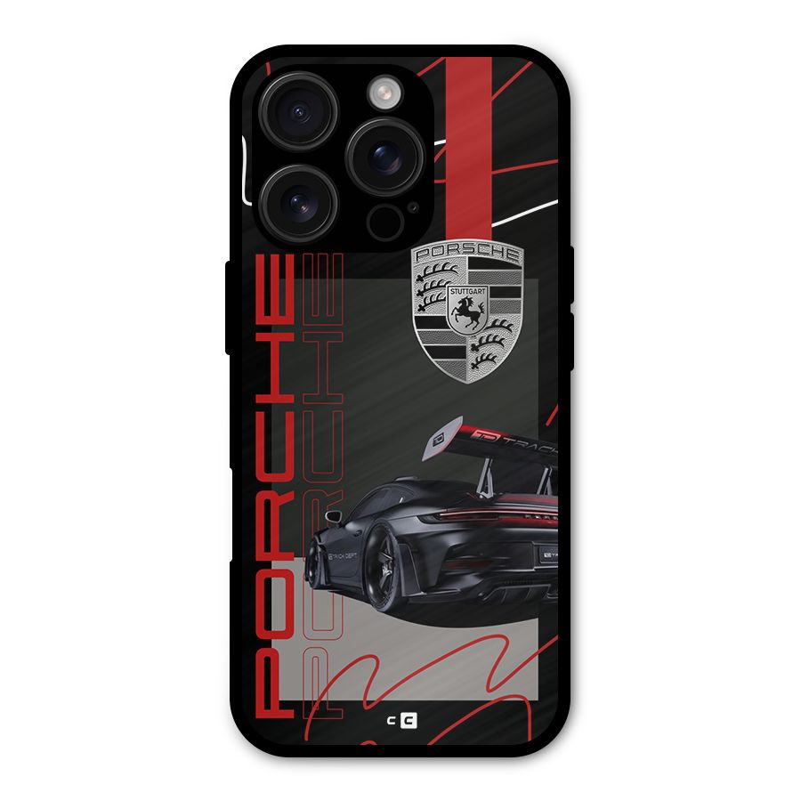 Classy Black Supercar Shockproof Hybrid Protection (Metal + TPU) Back Case Cover