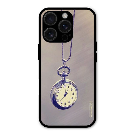 Clock Locket Shockproof Hybrid Protection (Metal + TPU) Back Case Cover