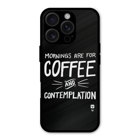 Coffee And Contemplation Shockproof Hybrid Protection (Metal + TPU) Back Case Cover