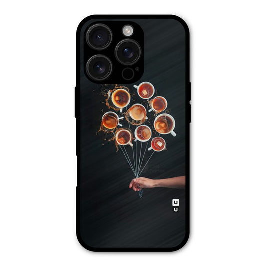 Coffee Balloon Shockproof Hybrid Protection (Metal + TPU) Back Case Cover