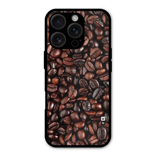 Coffee Beans Texture Shockproof Hybrid Protection (Metal + TPU) Back Case Cover