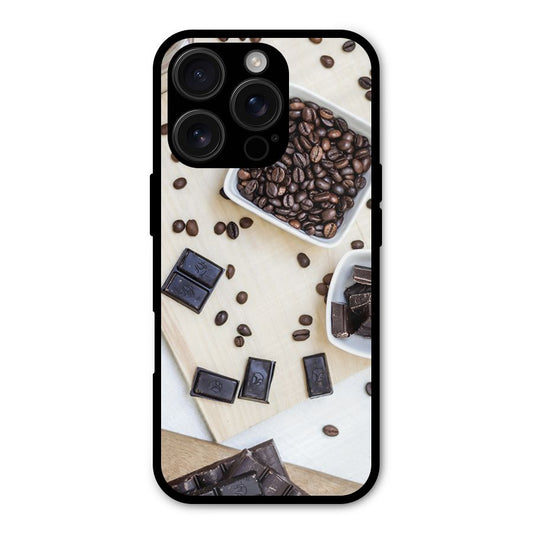 Coffee Beans and Chocolate Shockproof Hybrid Protection (Metal + TPU) Back Case Cover