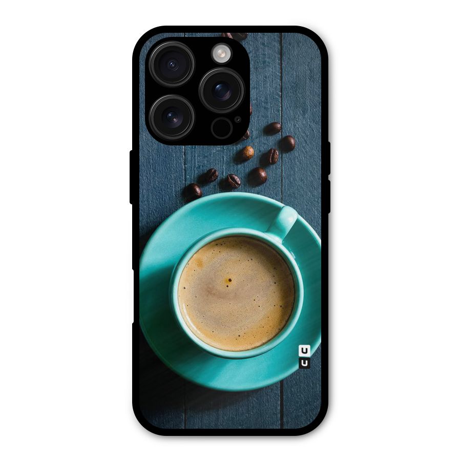 Coffee Beans and Cup Shockproof Hybrid Protection (Metal + TPU) Back Case Cover