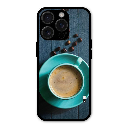 Coffee Beans and Cup Shockproof Hybrid Protection (Metal + TPU) Back Case Cover
