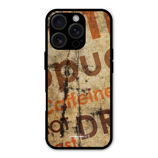 Coffee Caffeine Shockproof Hybrid Protection (Metal + TPU) Back Case Cover