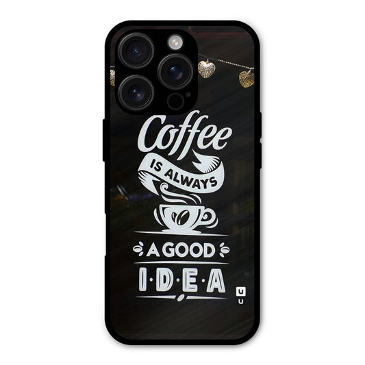Coffee Idea Shockproof Hybrid Protection (Metal + TPU) Back Case Cover